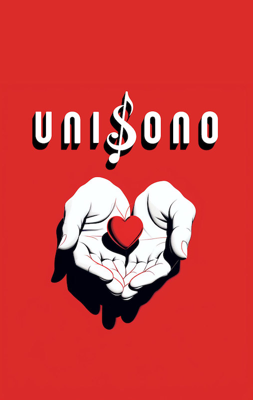Unisono-serce-red